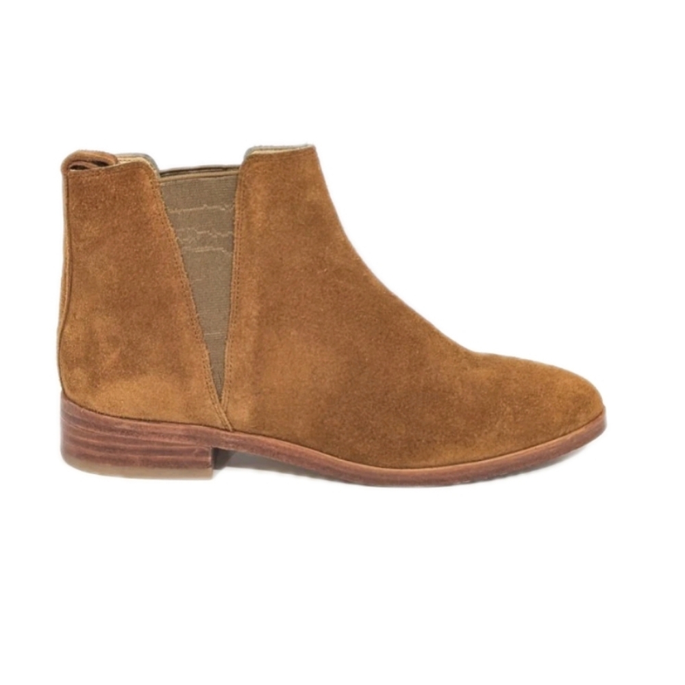 Nisolo Eva Everyday Chelsea Boots sz 7 Women Suede Ankle Booties pull on Shoes